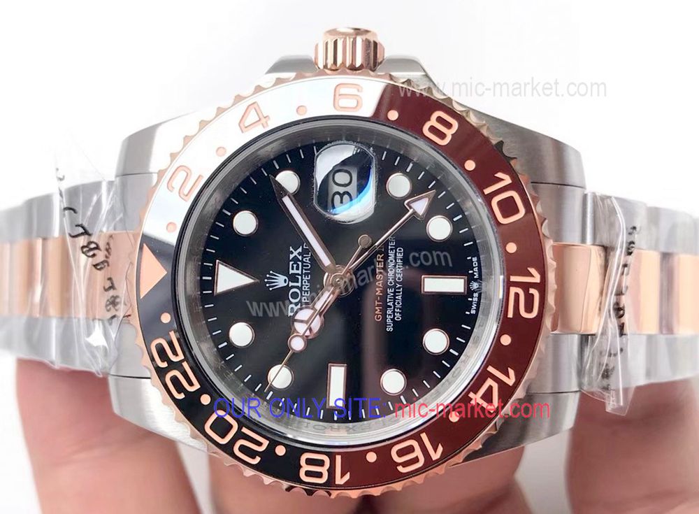 Clone Rolex GMT II Two Tone Rose Gold Watch 2018 New Basel world Clone Rolex GMT II Two Tone Rose Gold Watch 2018 New Basel world